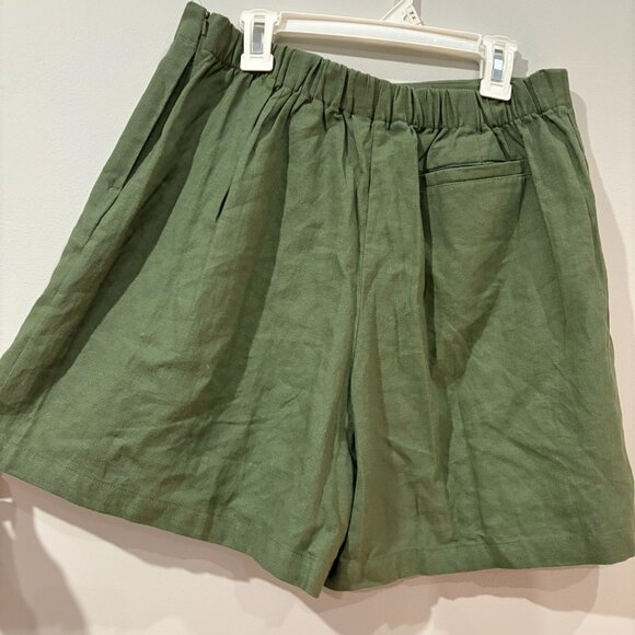 Rae Mode Linen Skort Olive green - Picture 3 of 5